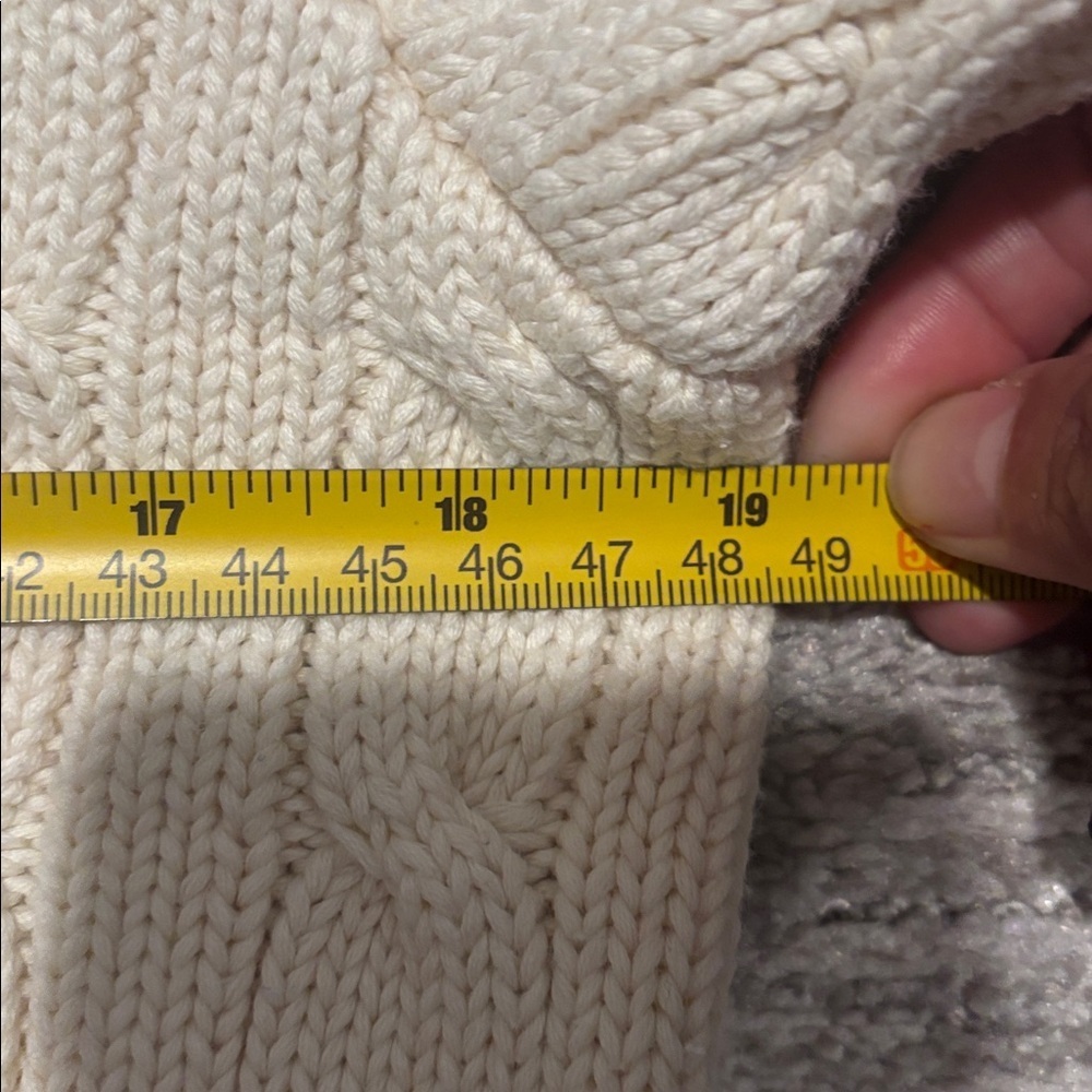 Lauren Ralph Lauren V-Neck Sweater in Cream size XL - Picture 8 of 8